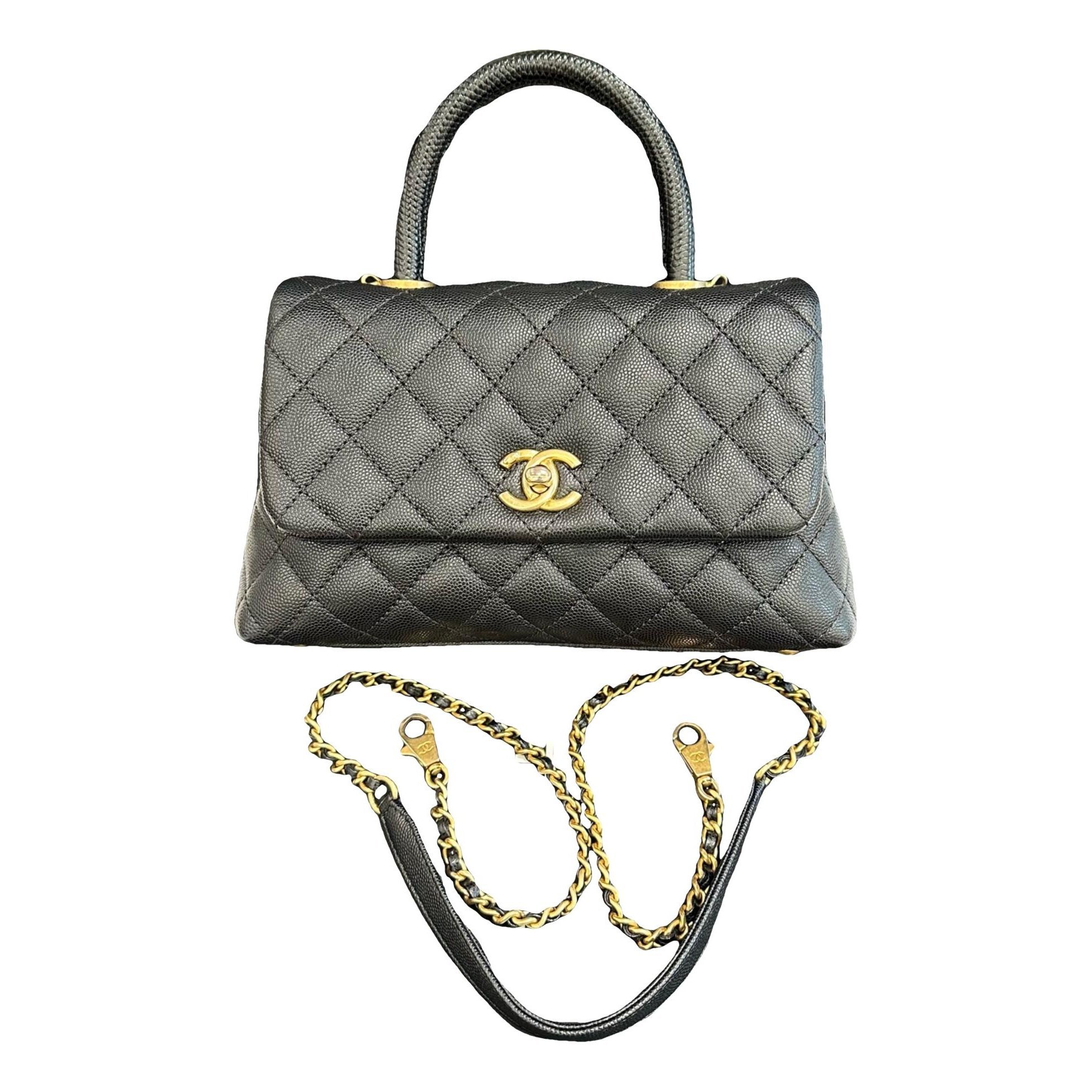 Coco Handle leather handbag