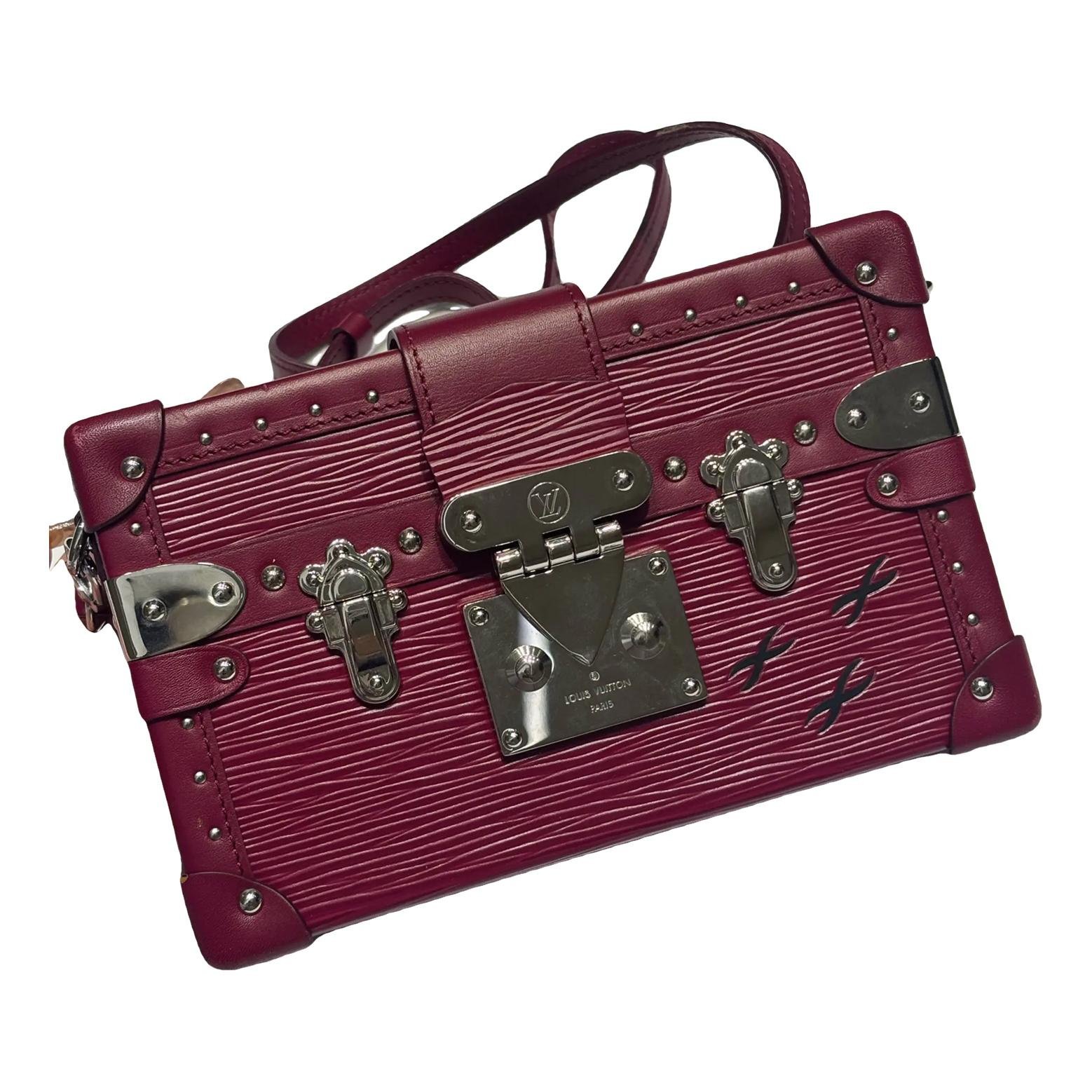 Petite Malle leather crossbody bag