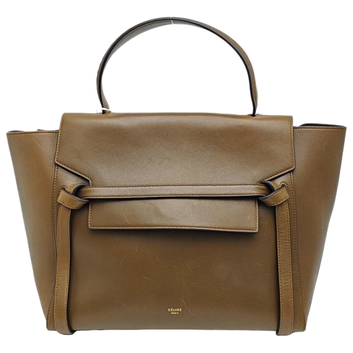 Belt leather handbag