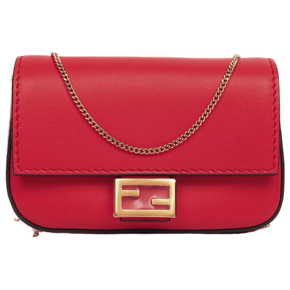 Baguette leather crossbody bag
