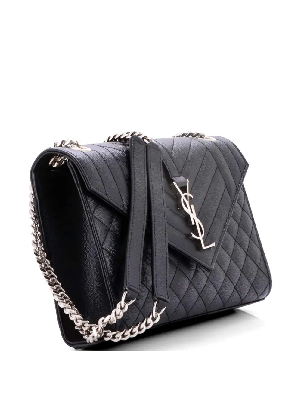 Classic Monogram Envelope Satchel Mixed Matelasse Leather Medium shoulder bag