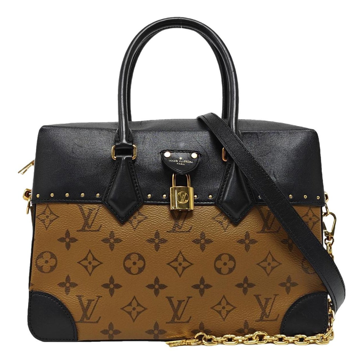 Petite Malle leather handbag