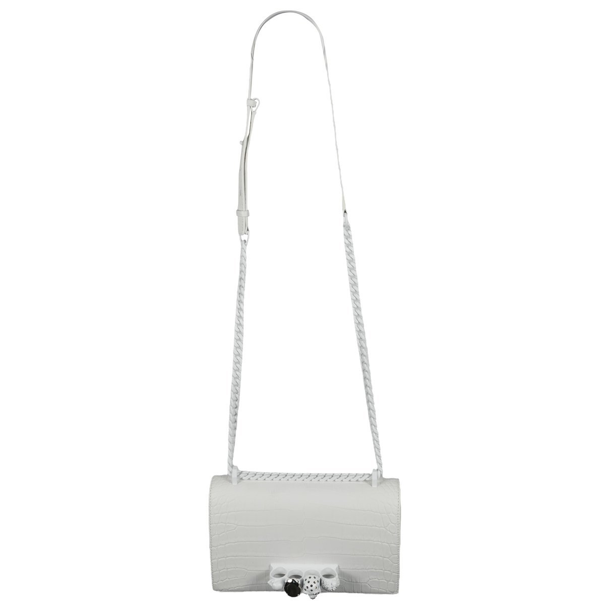 Knuckle leather handbag