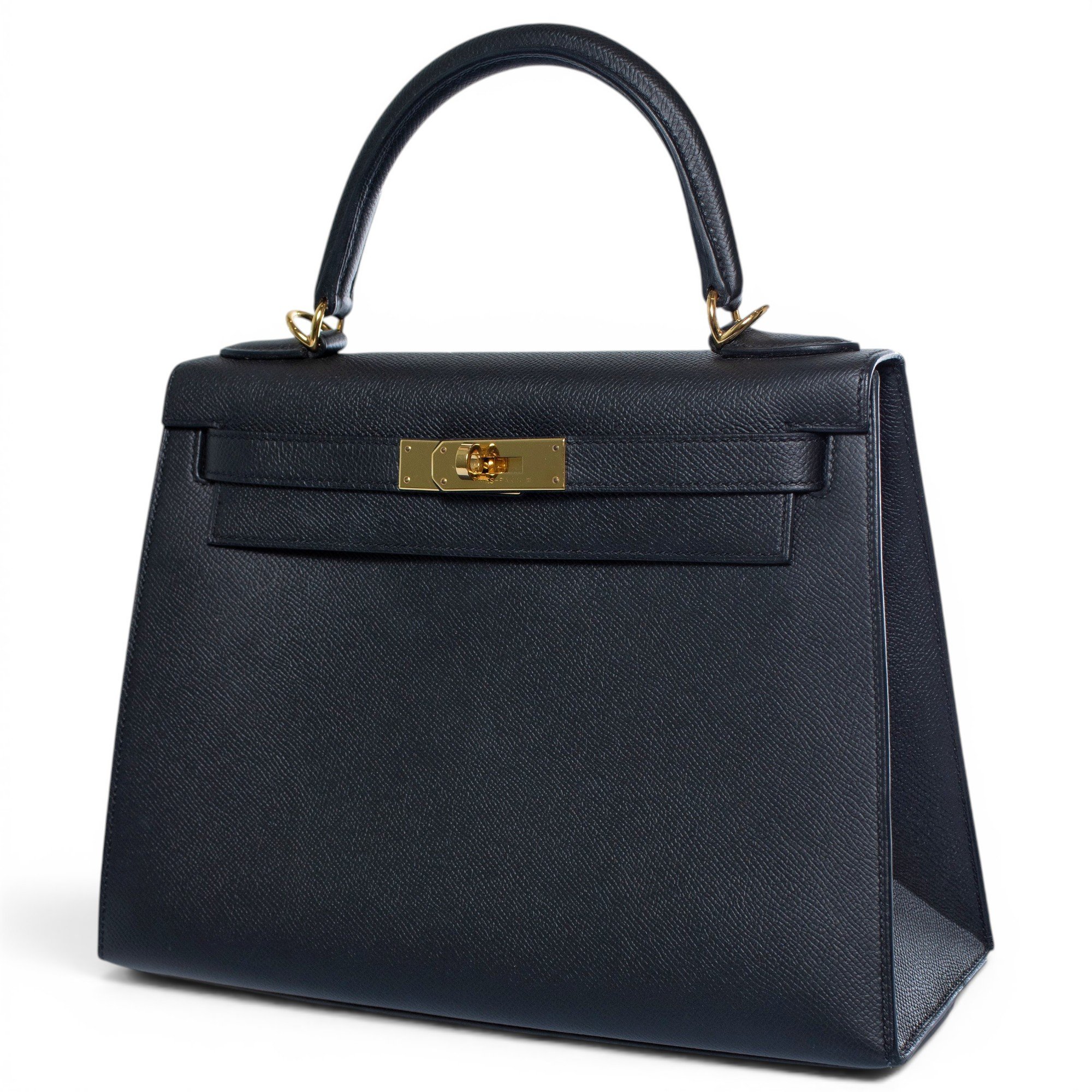 Hermes Kelly 28 Handbag Black Epsom Leather 2020