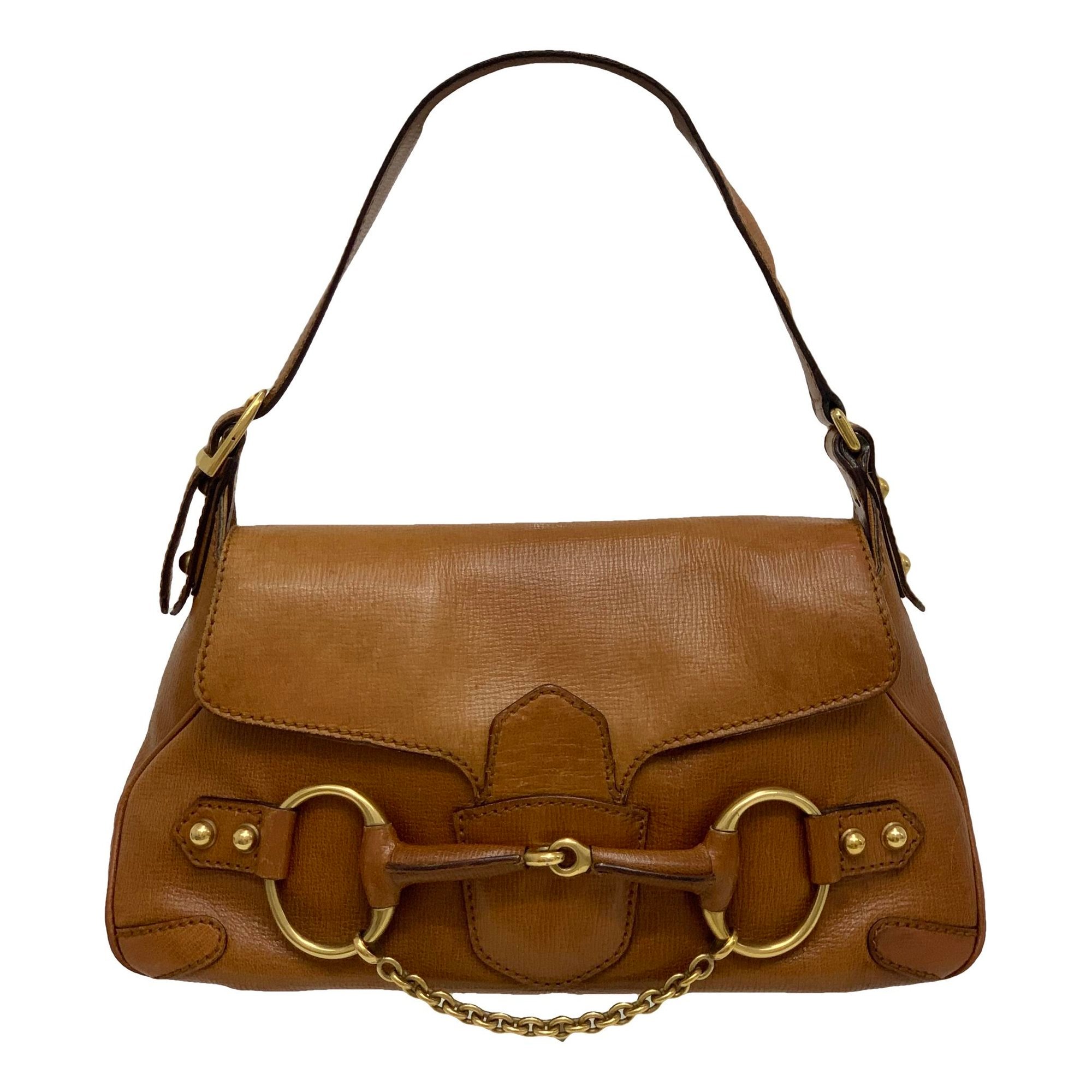 Horsebit Chain leather handbag