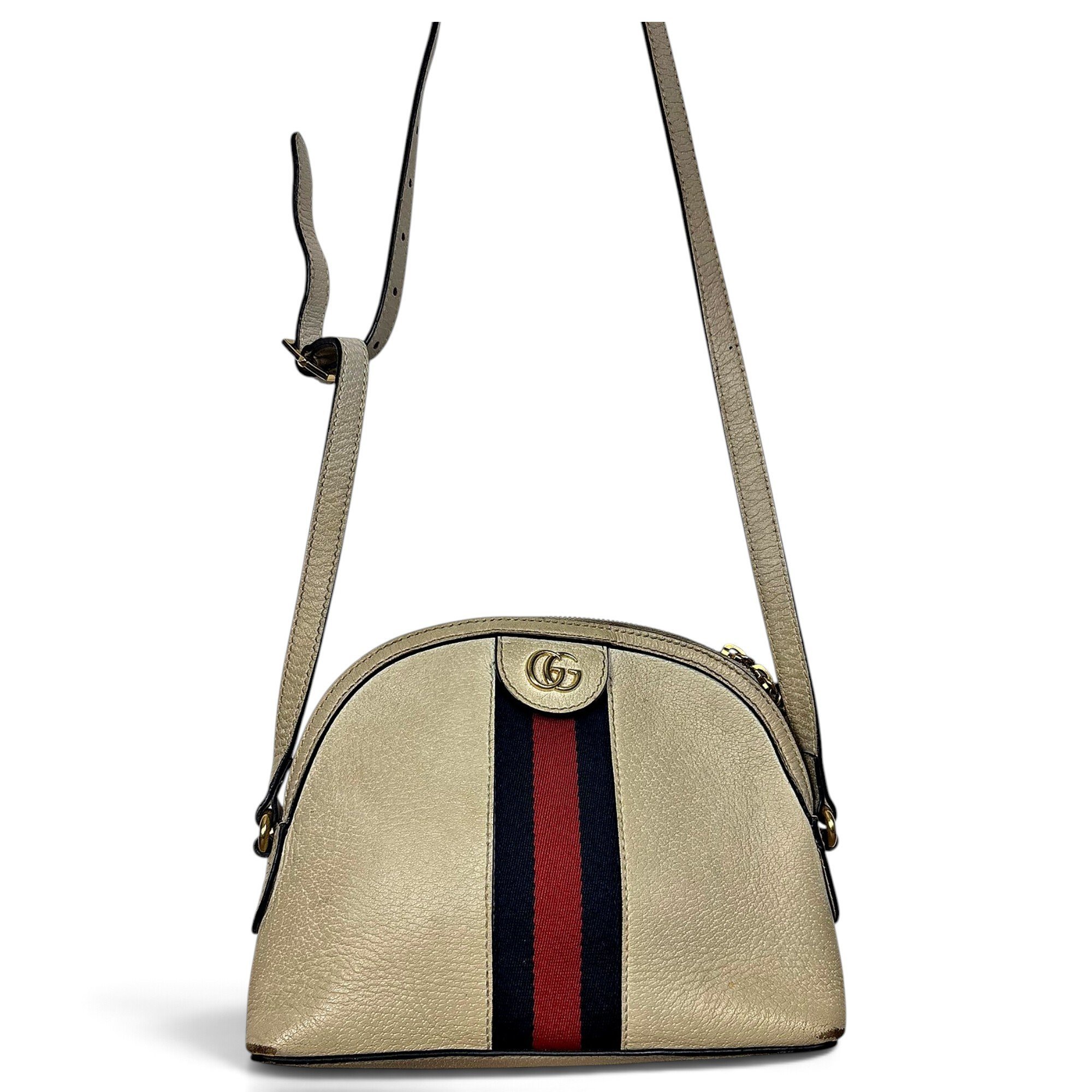 Ophidia Dome leather crossbody bag