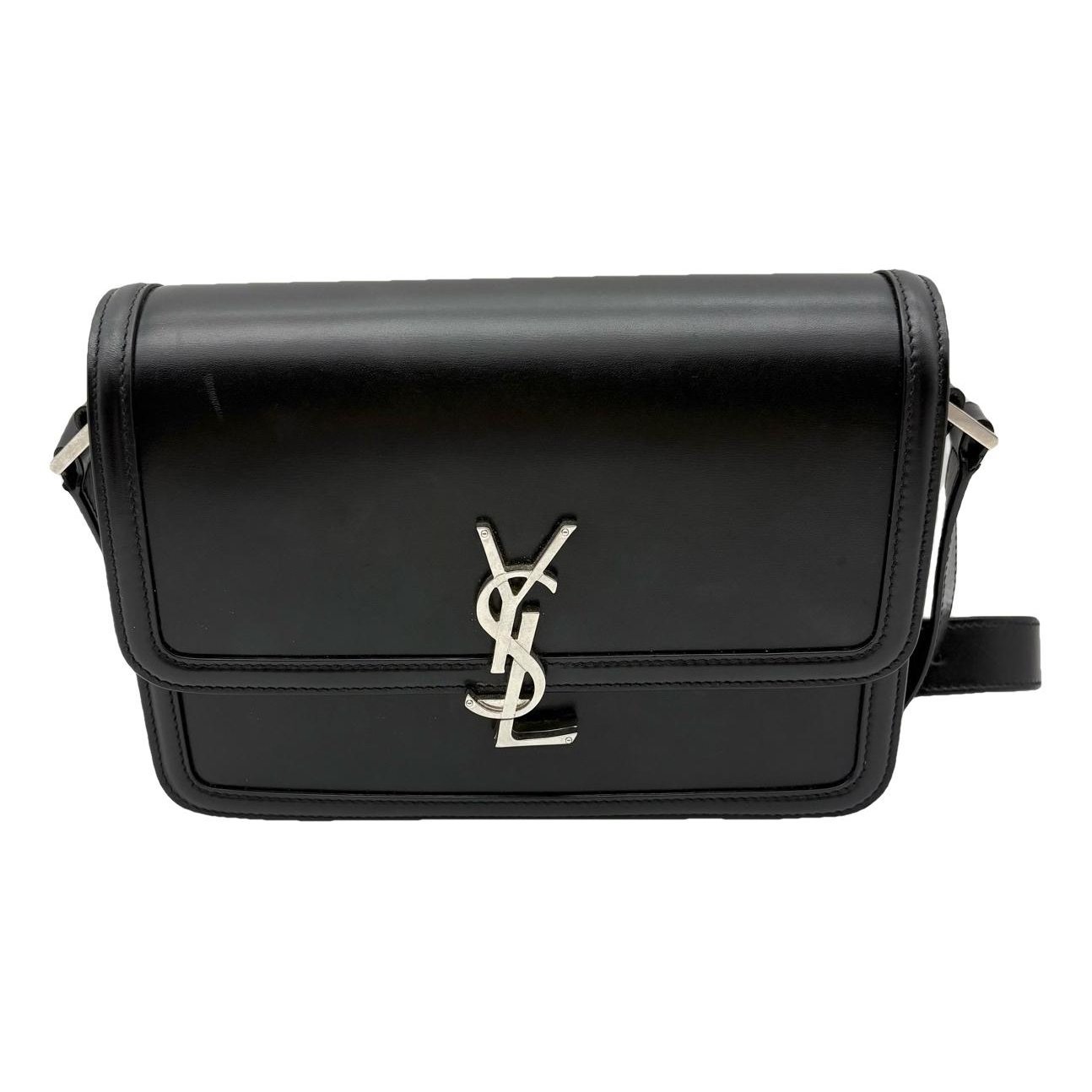 Solférino leather handbag
