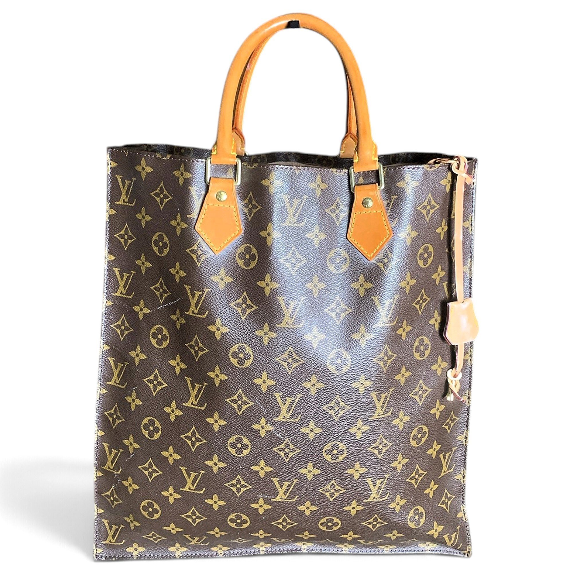 Patent leather tote