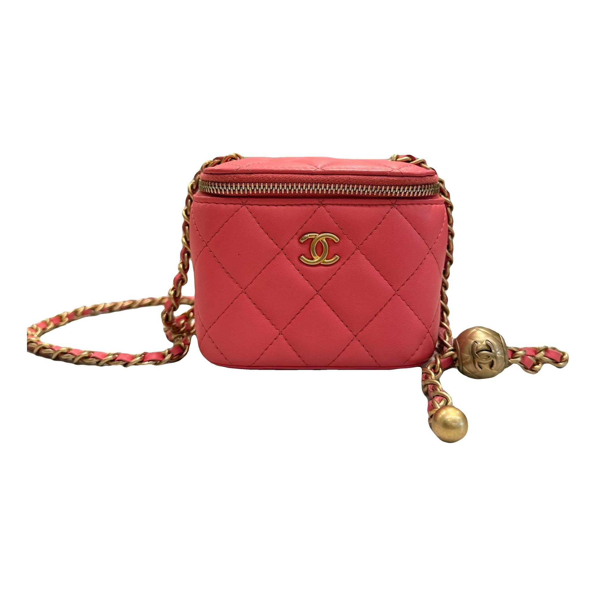 Trendy CC Vanity leather handbag
