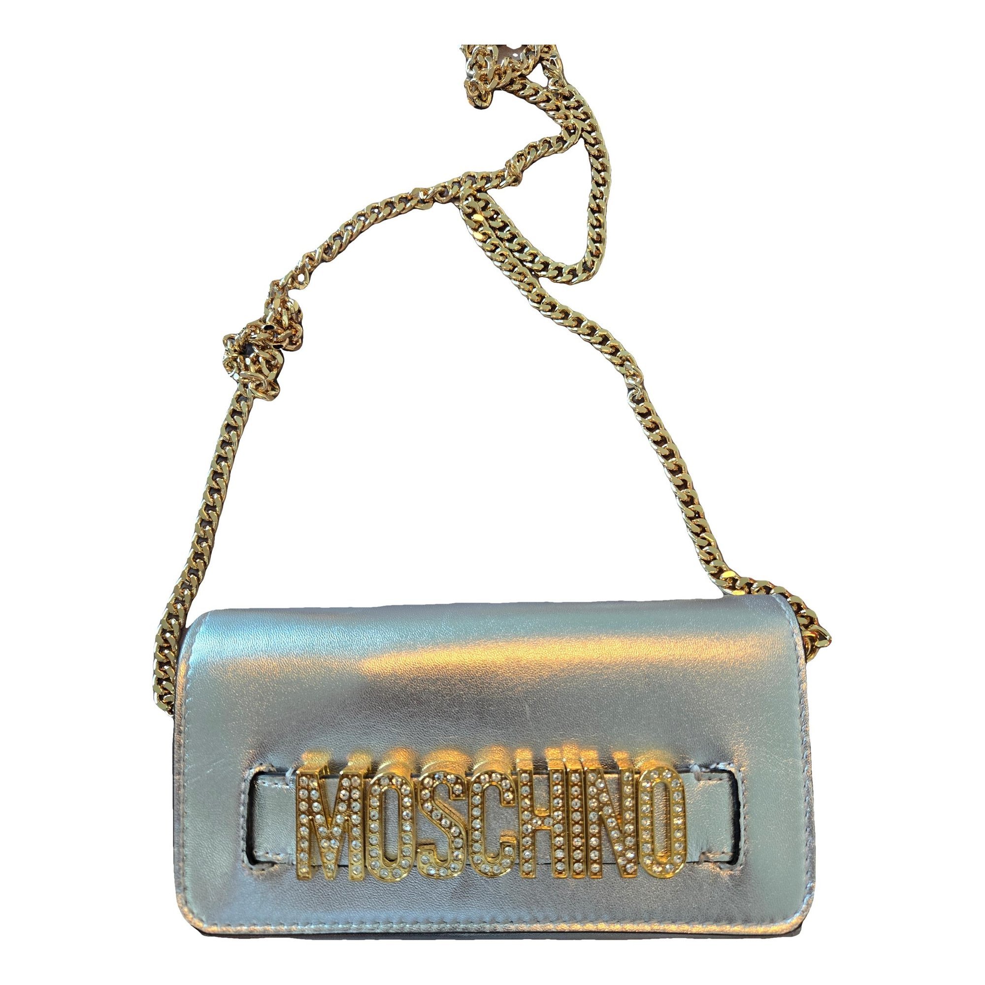 Leather clutch bag