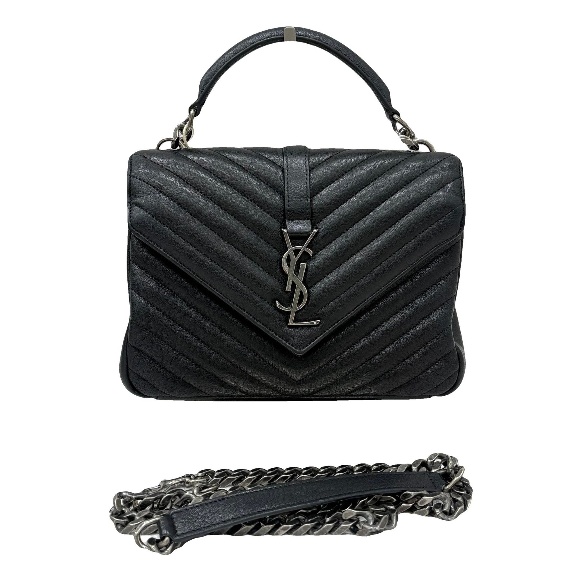 Collége monogramme leather handbag