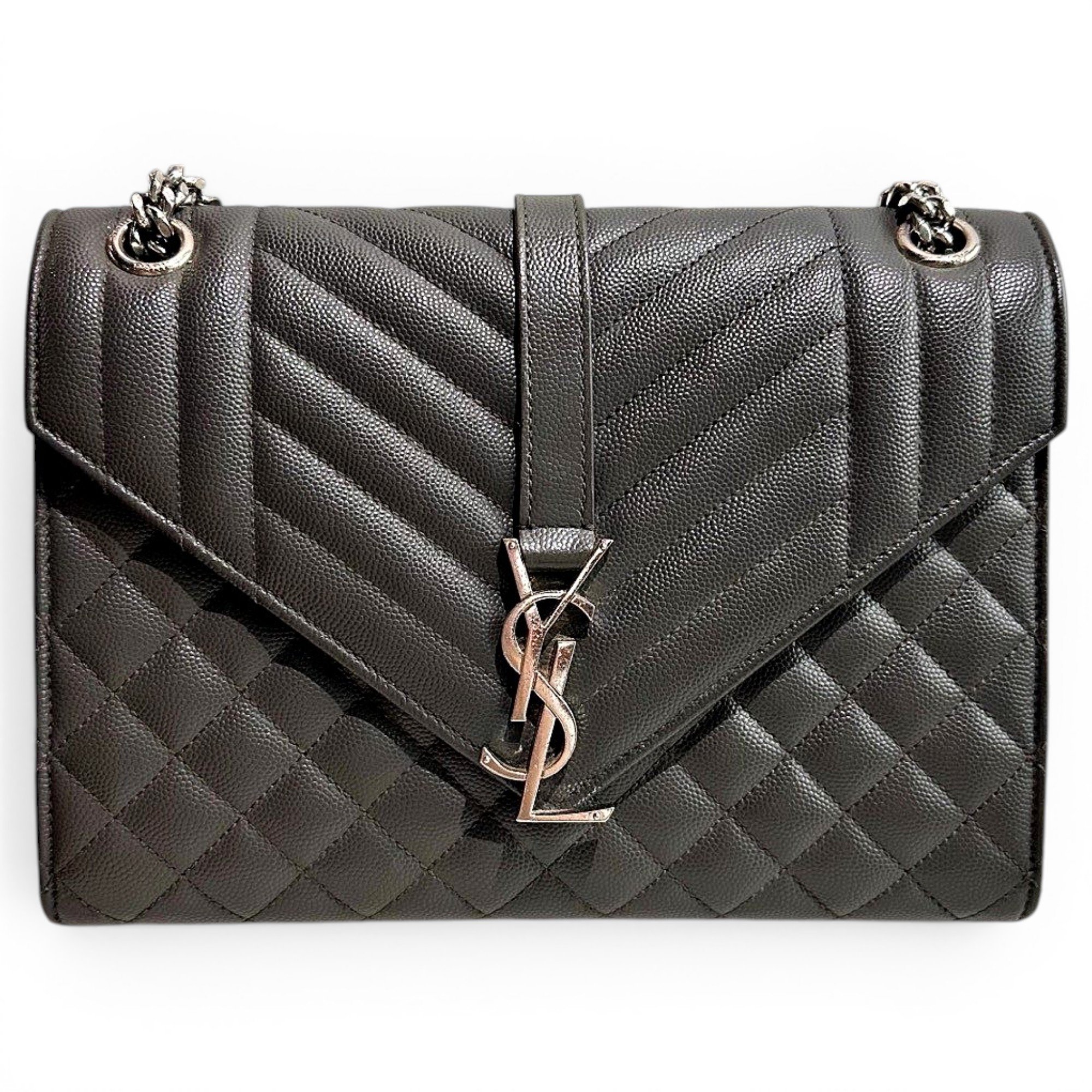 Envelope leather handbag