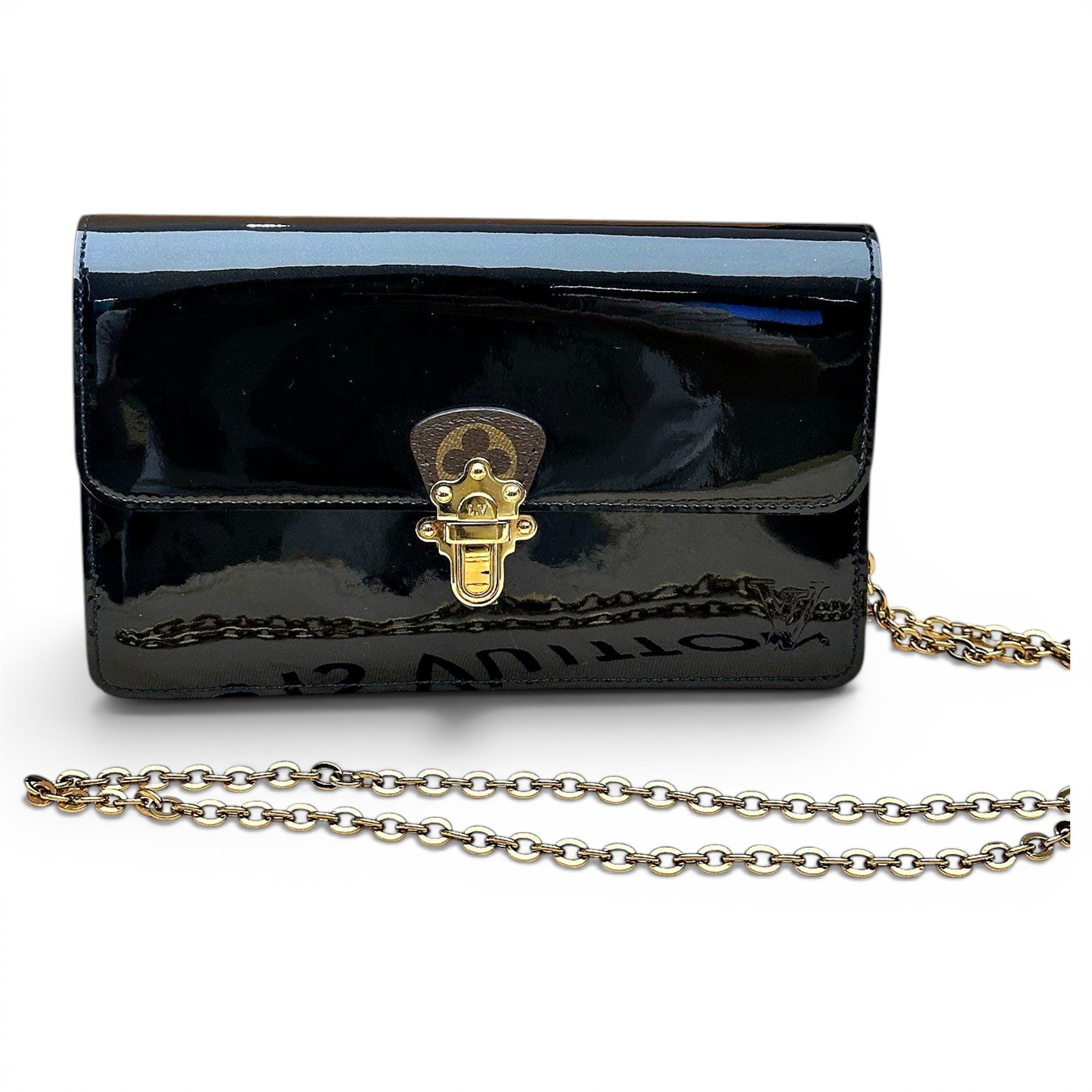 Patent leather handbag