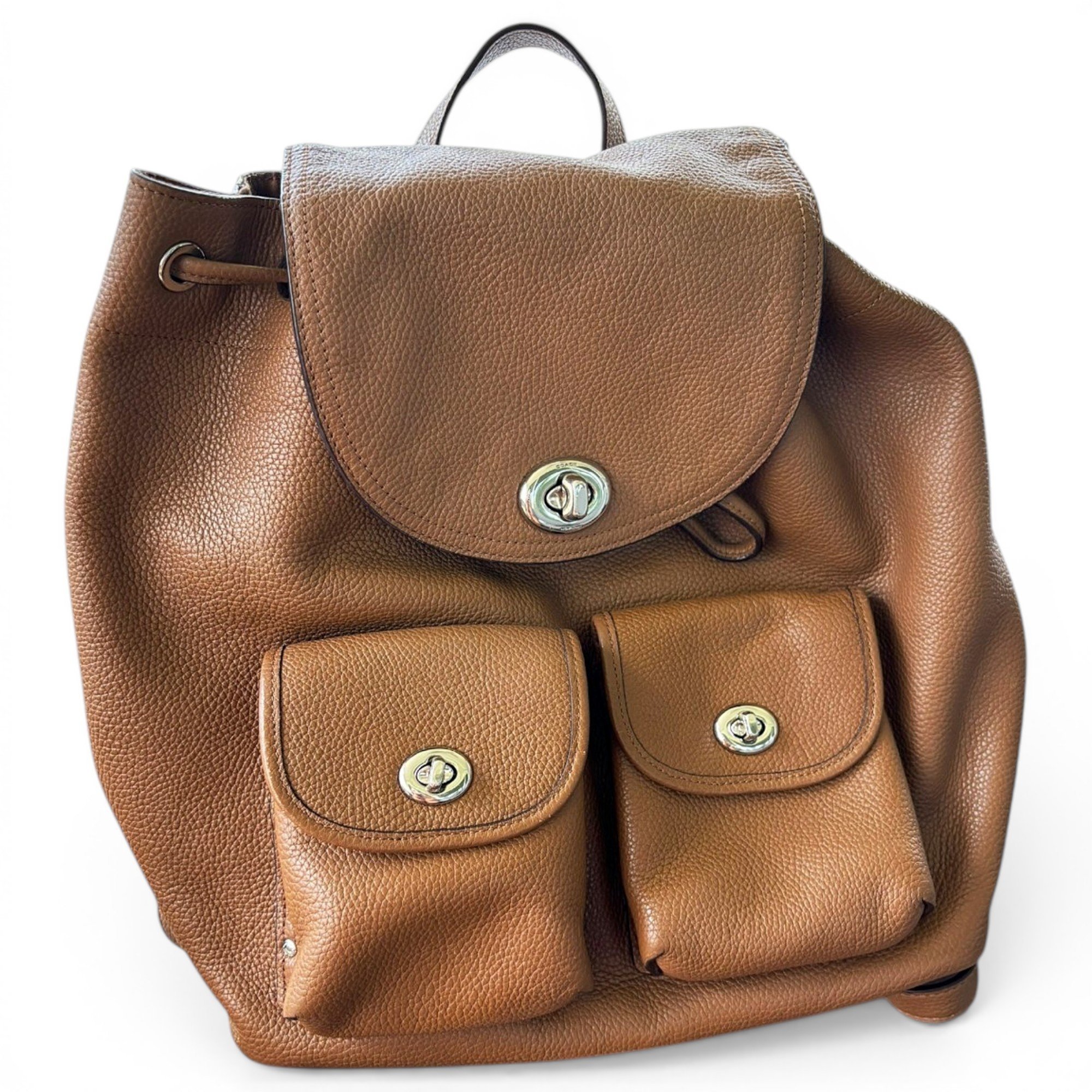 Leather backpack