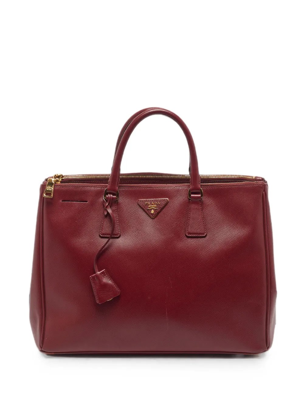 Saffiano Lux double zip tote bag