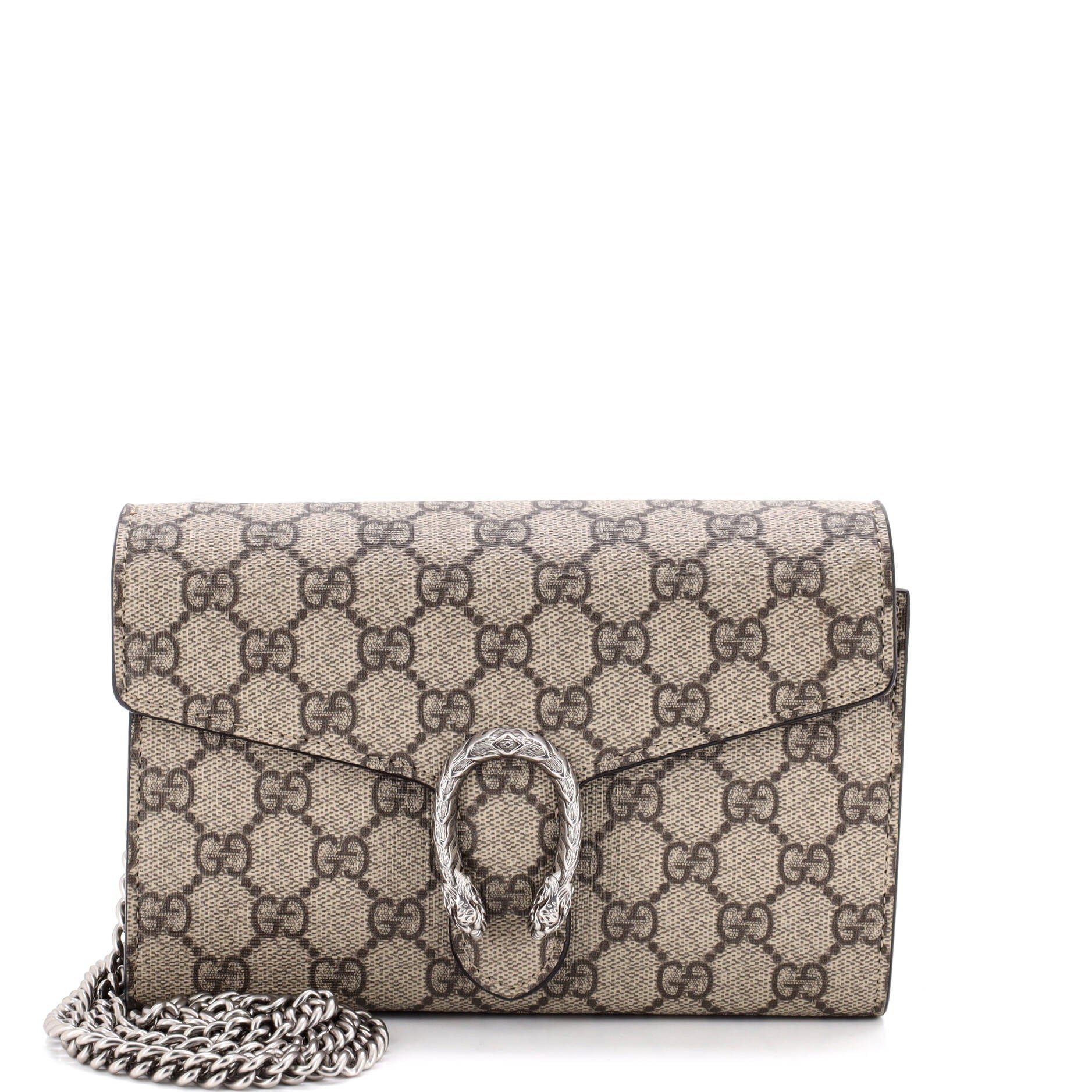 Dionysus Chain Wallet GG Coated Canvas Small
