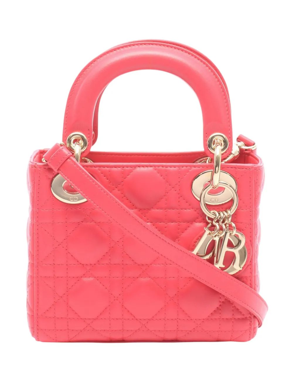 2000-2026 Mini Lambskin Cannage Lady Dior satchel
