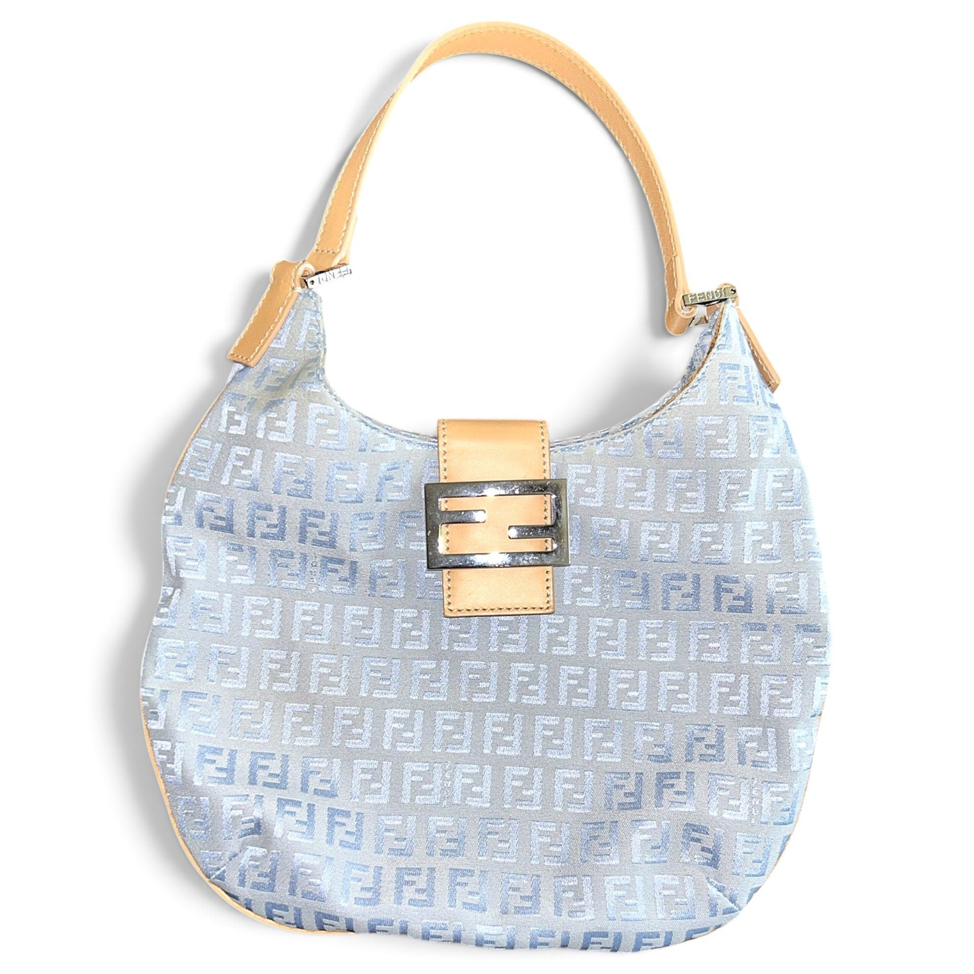 Croissant Vintage cloth handbag