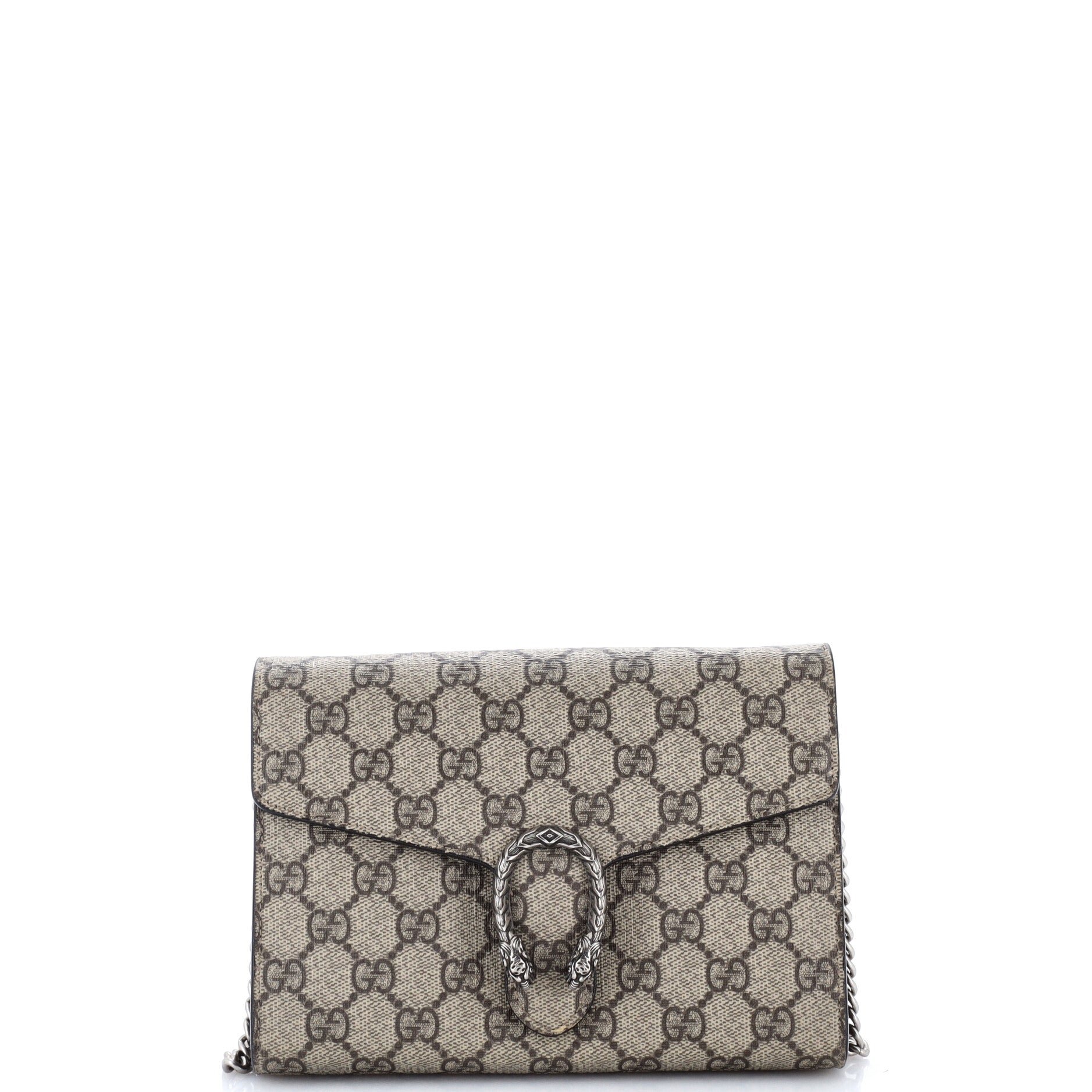 Dionysus Chain Wallet GG Coated Canvas Small