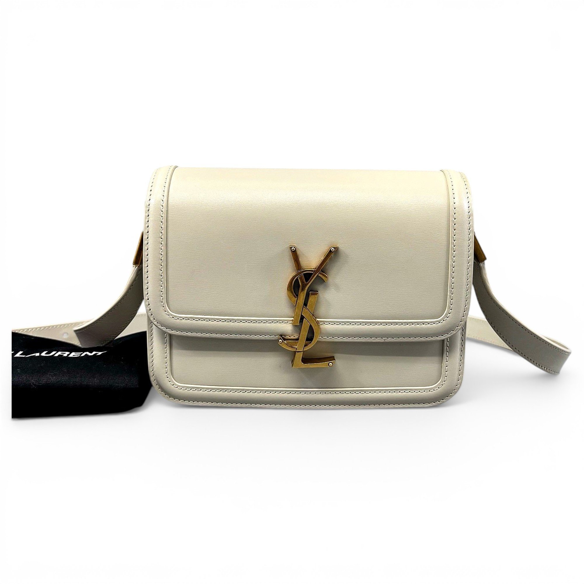 Solférino leather handbag