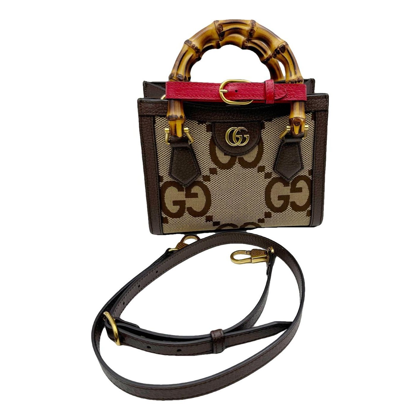 Gucci Diana Bamboo cloth tote