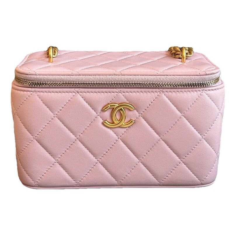 Vanity leather handbag