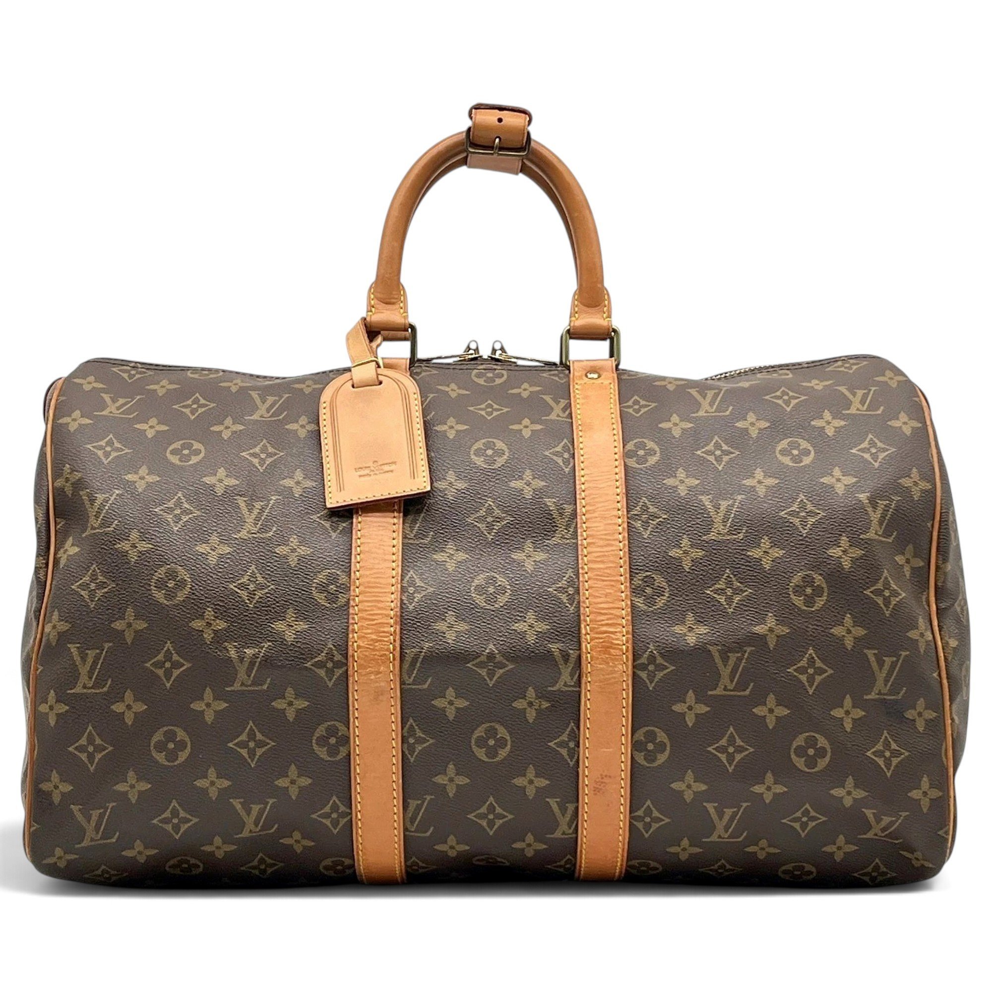 Louis Vuitton Keepall cloth travel bag