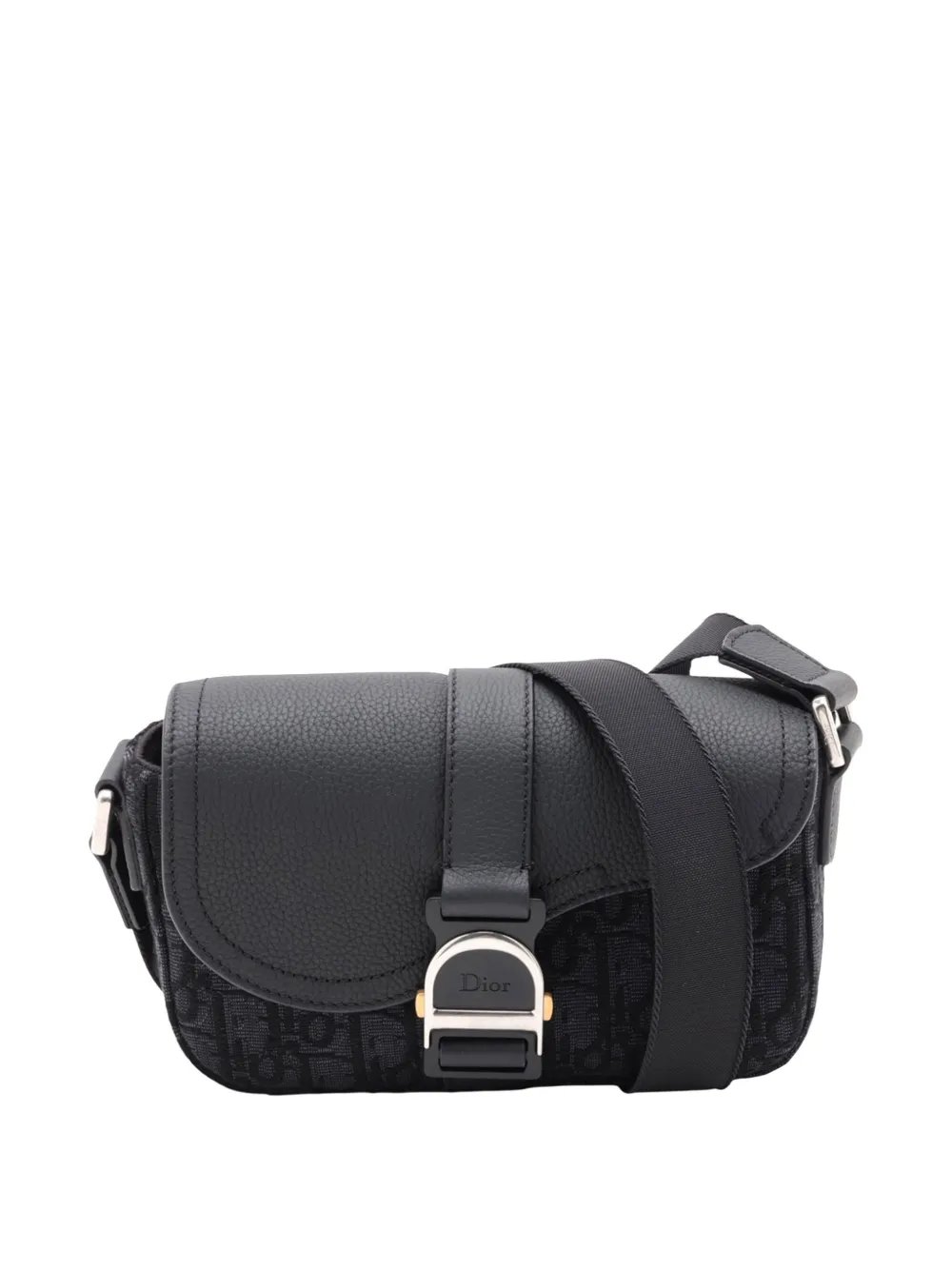 2000-2026 Mini Oblique Canvas Saddle Buckle Messenger Bag crossbody bag