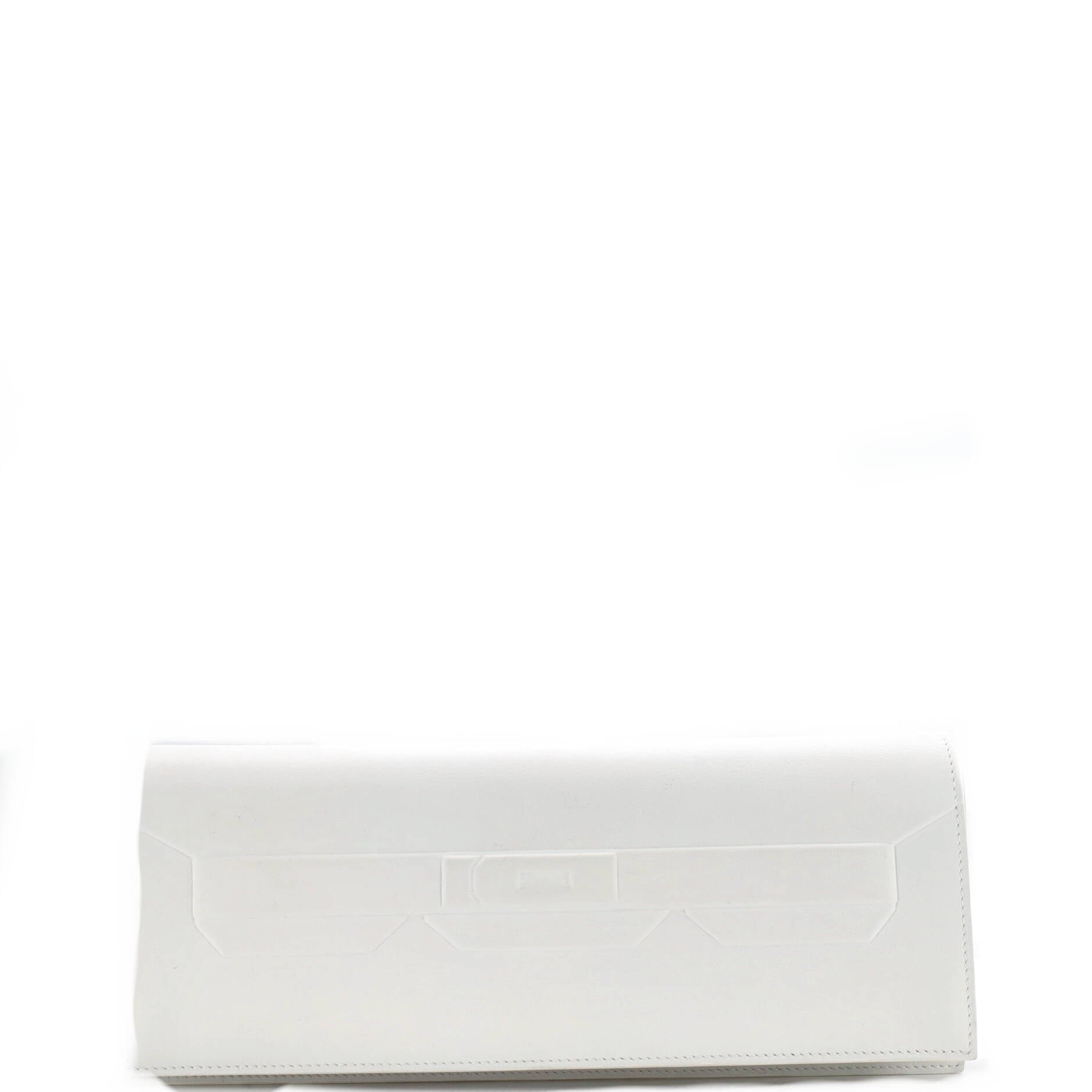 Hermes Shadow Birkin Cut Clutch Swift Long