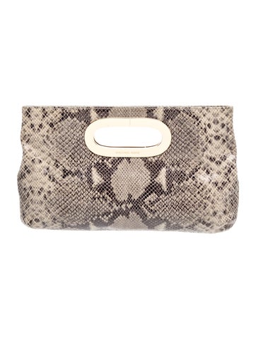 Embossed Leather Clutch