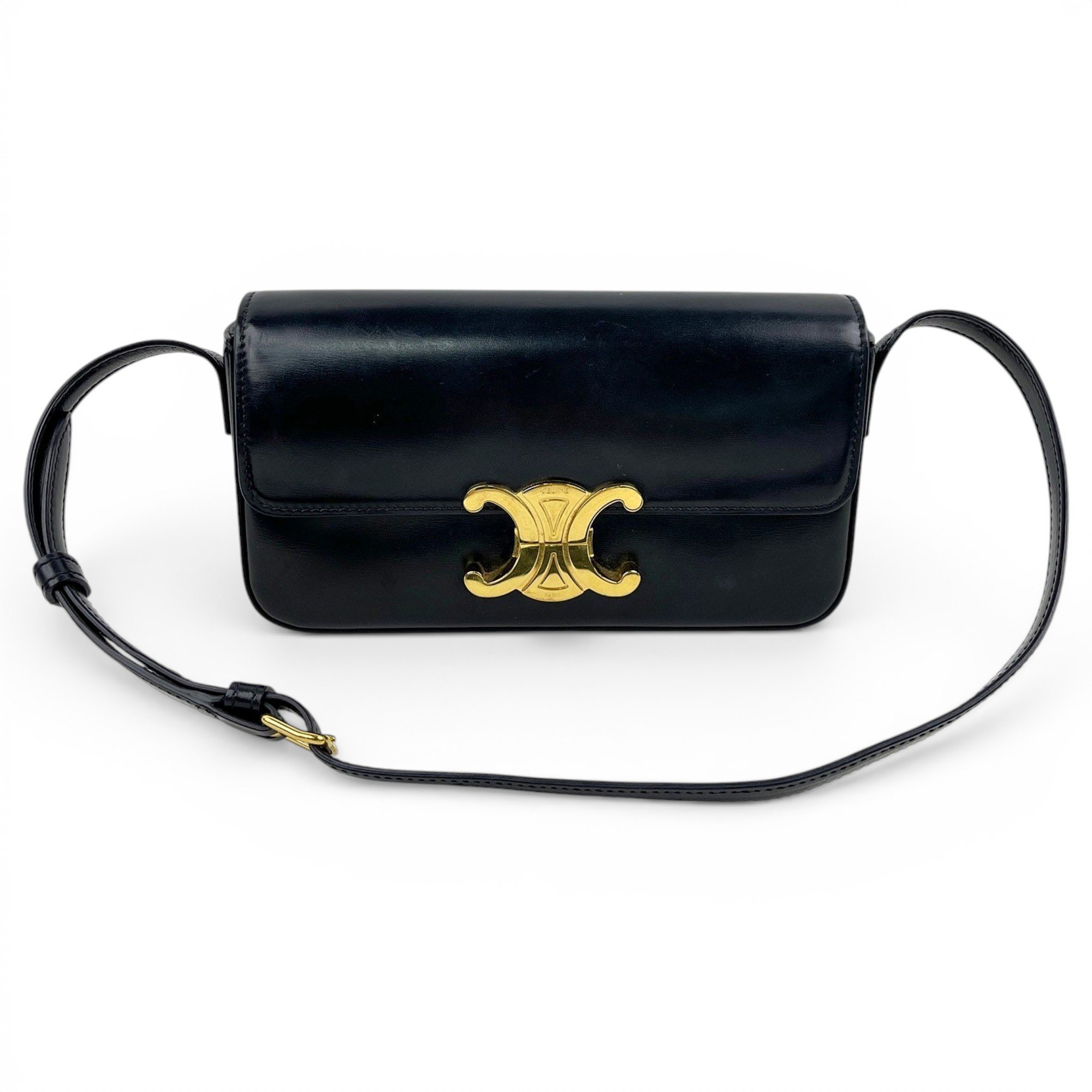 Triomphe Long leather handbag