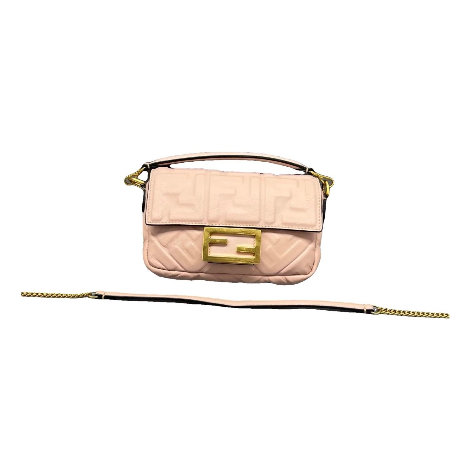 Baguette Chain Midi leather handbag
