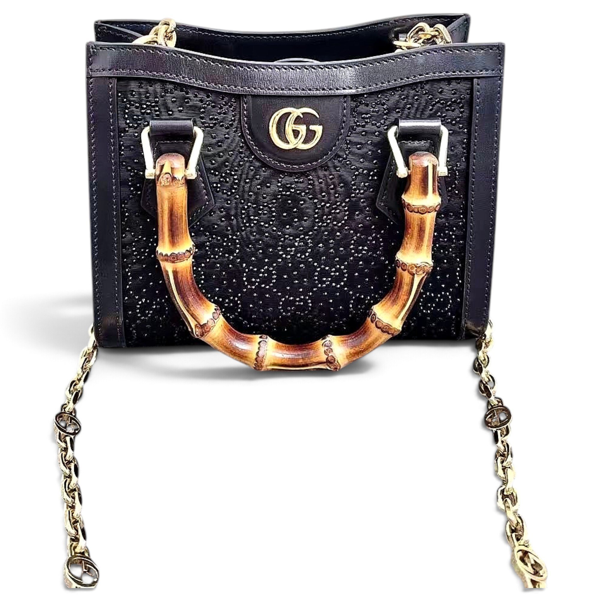 Diana Bamboo leather handbag