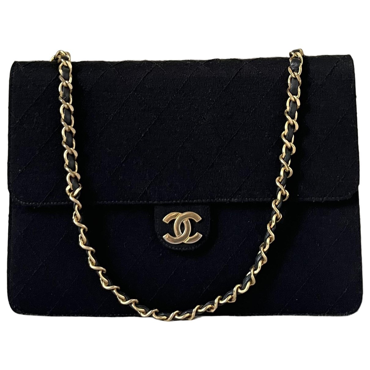 Wallet On Chain Timeless/Classique cloth crossbody bag