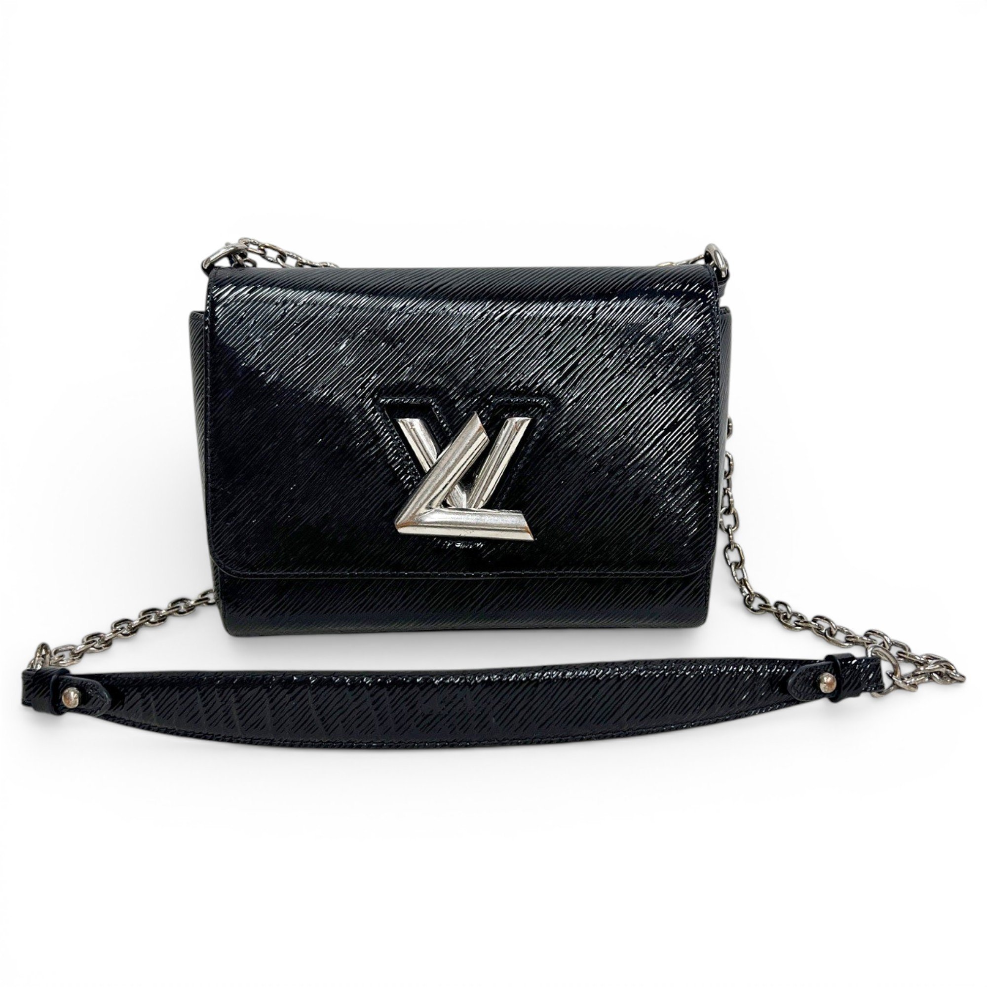 Twist leather handbag
