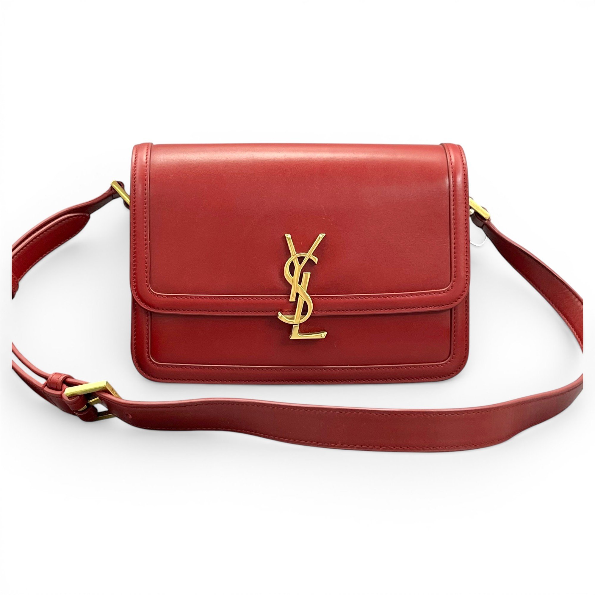 Solférino leather handbag