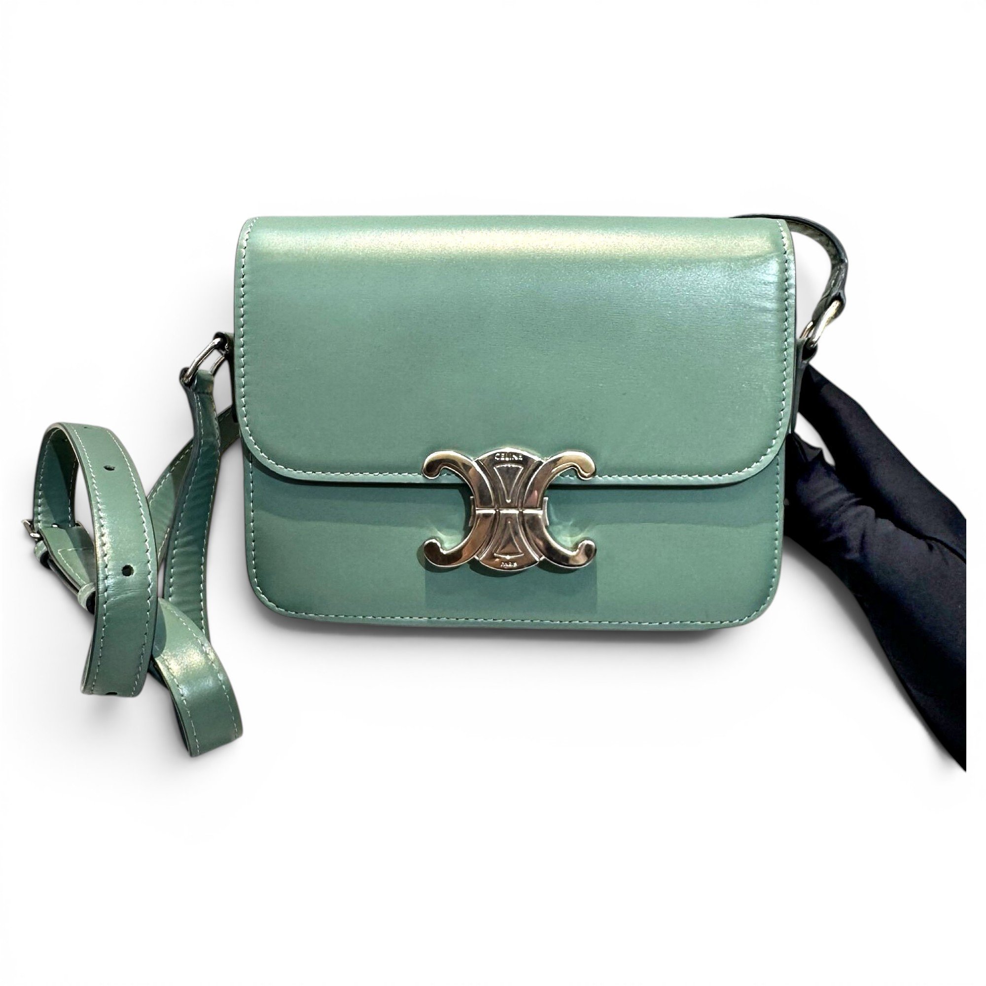 Triomphe leather handbag