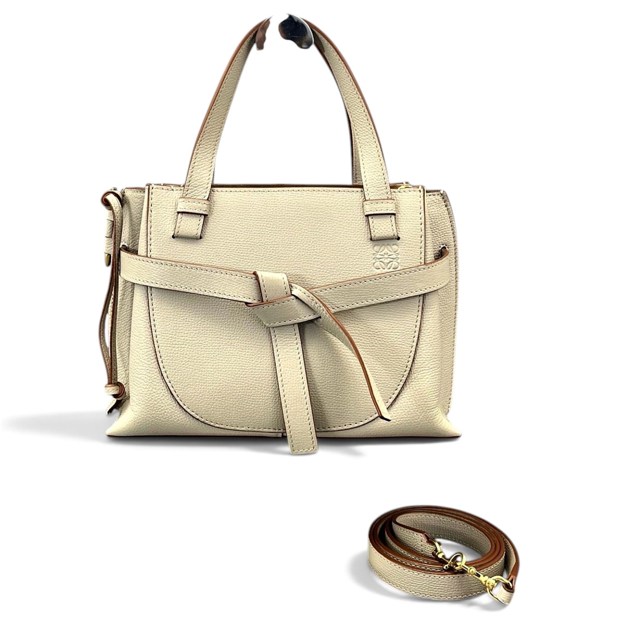 Gate Top Handle leather handbag