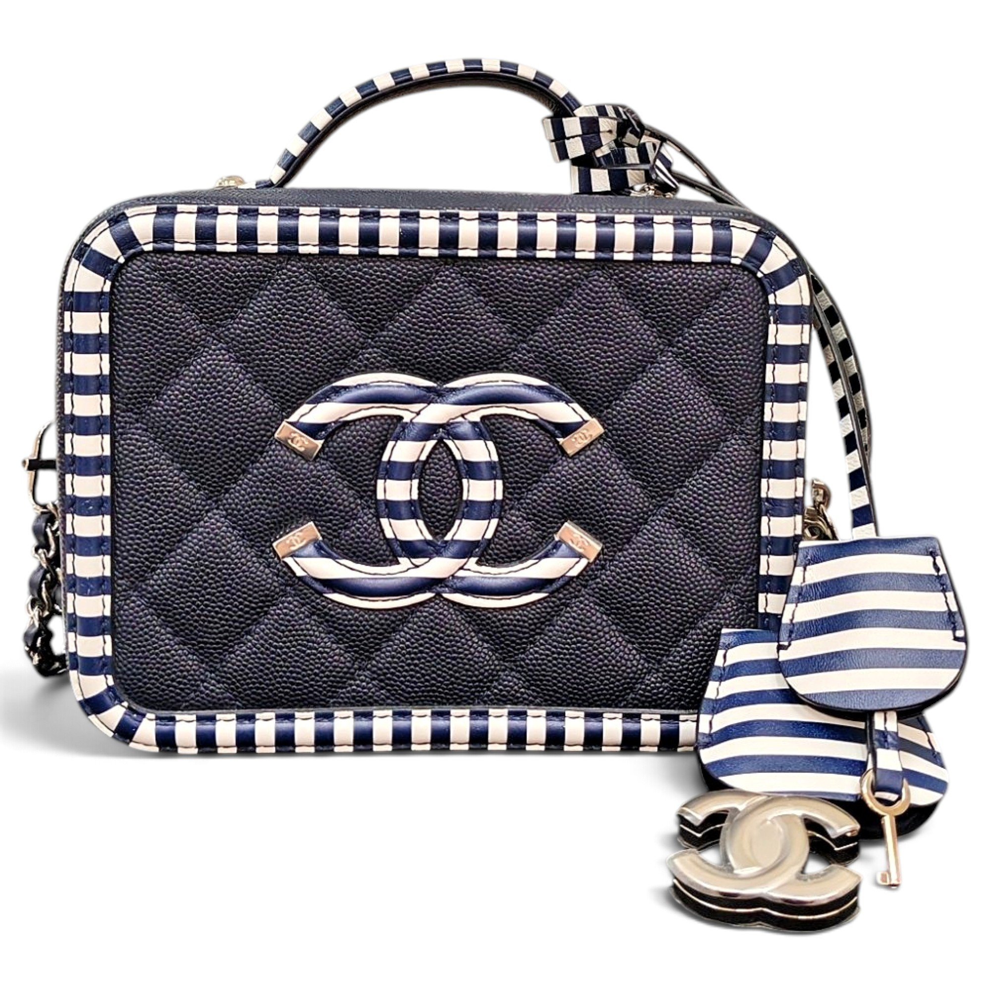 Vanity leather handbag