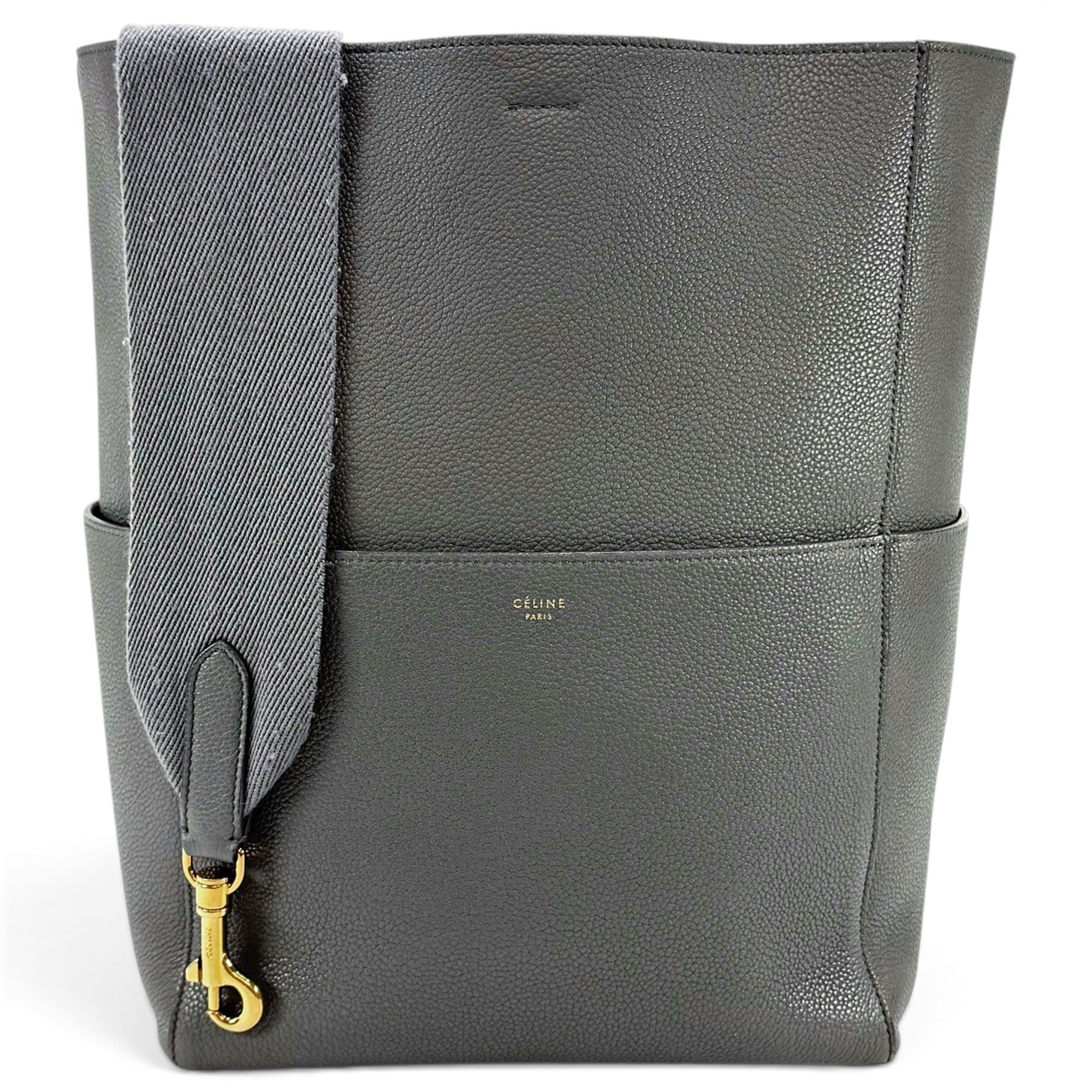 Seau Sangle leather handbag