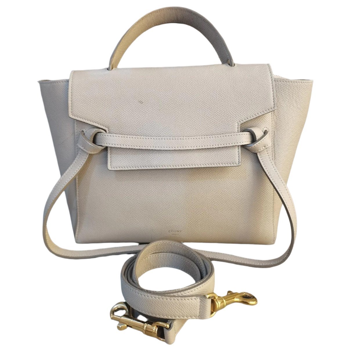 Belt leather handbag