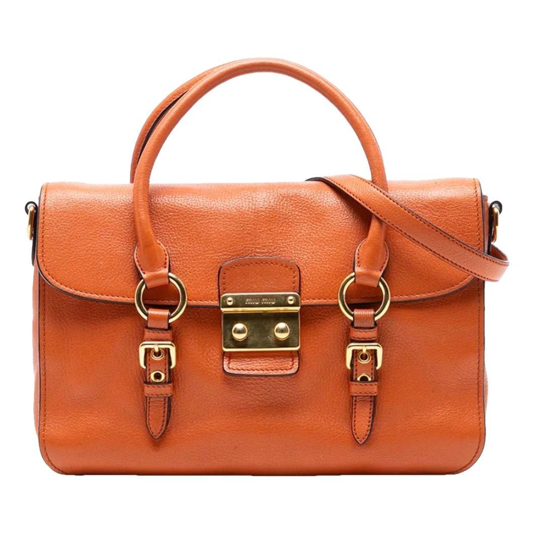 Madras leather handbag