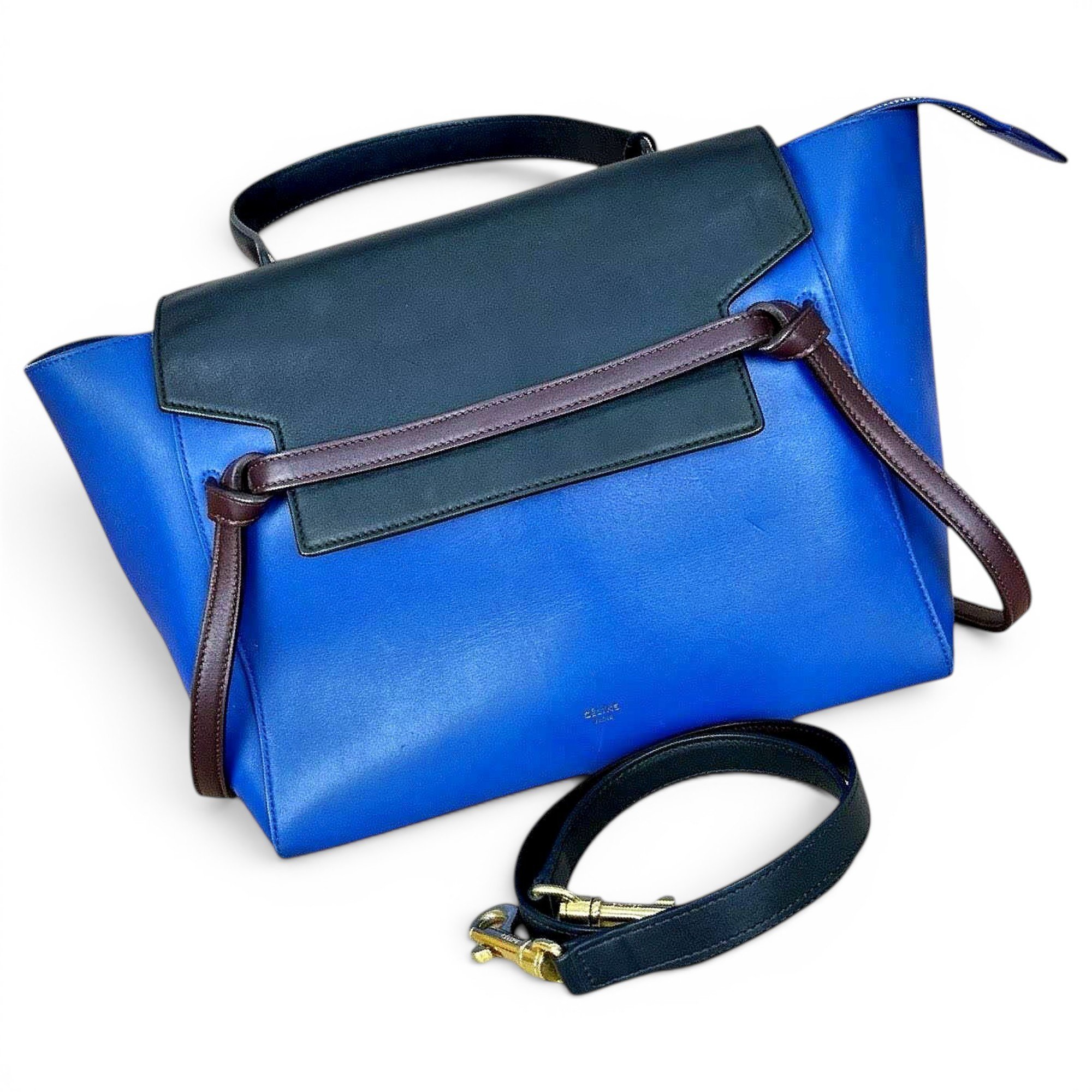Belt leather handbag