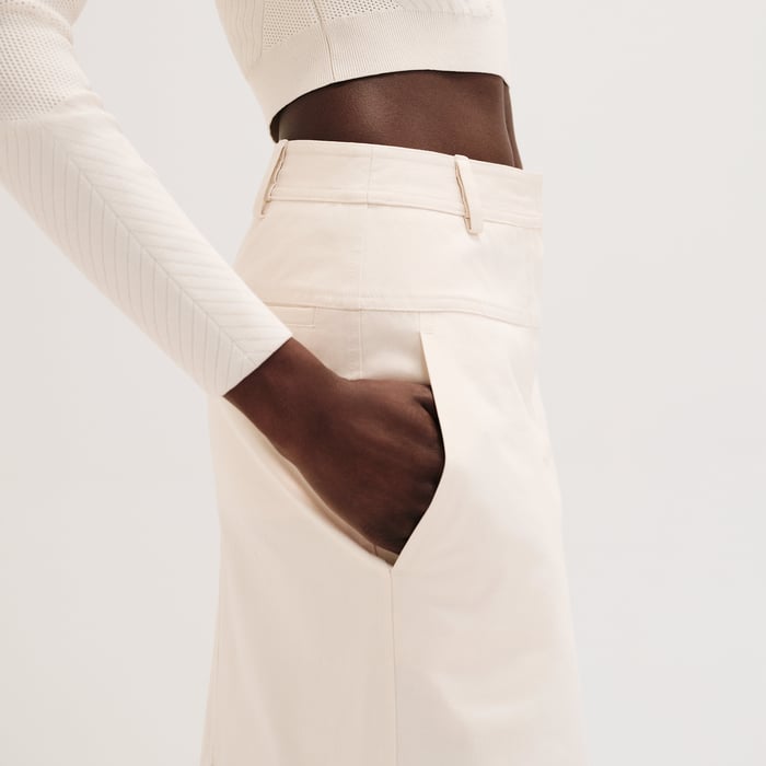 Blanc Naturel Long Skirt