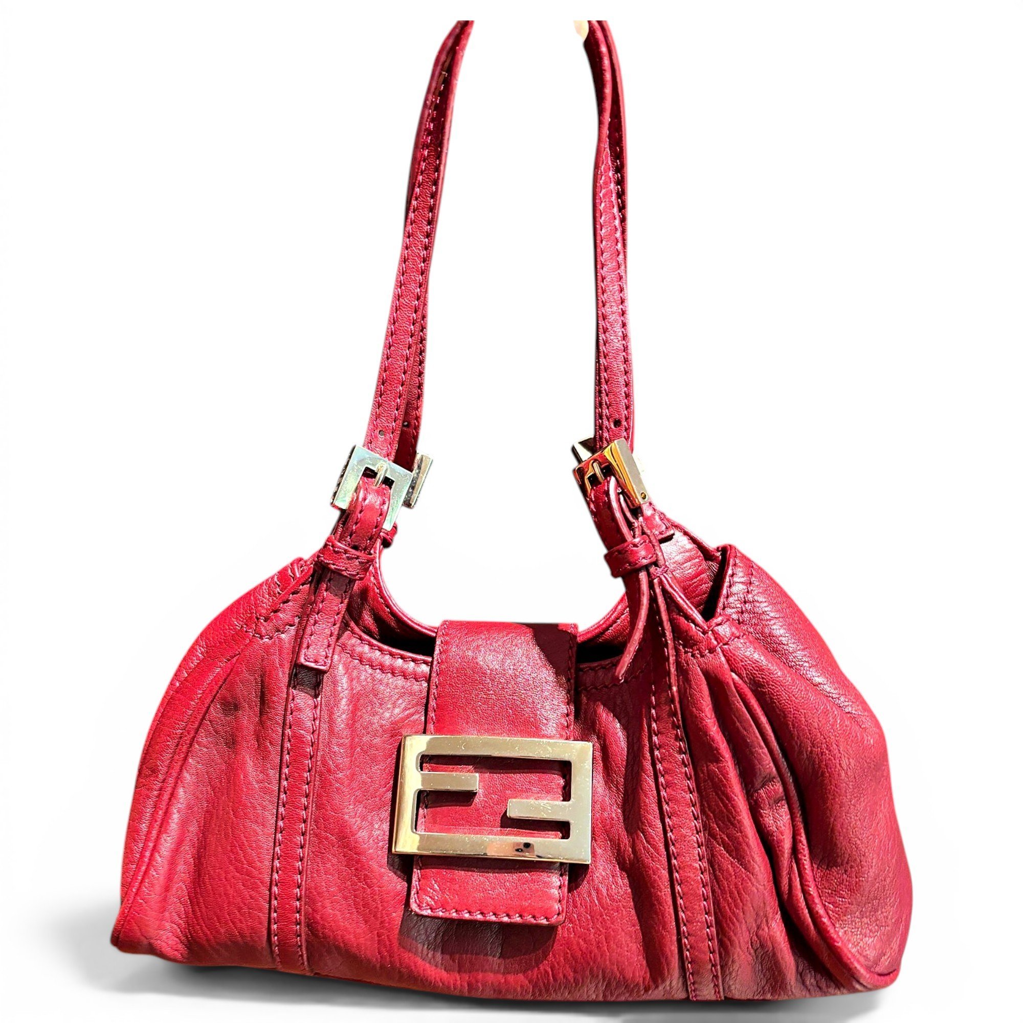Baguette leather handbag