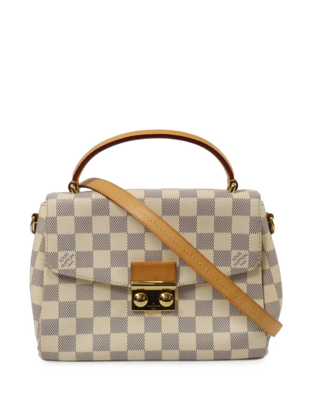 Croisette Damier Azur canvas-shoulder bag
