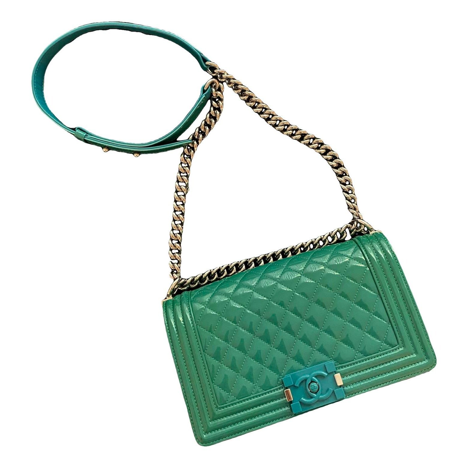 Boy patent leather crossbody bag