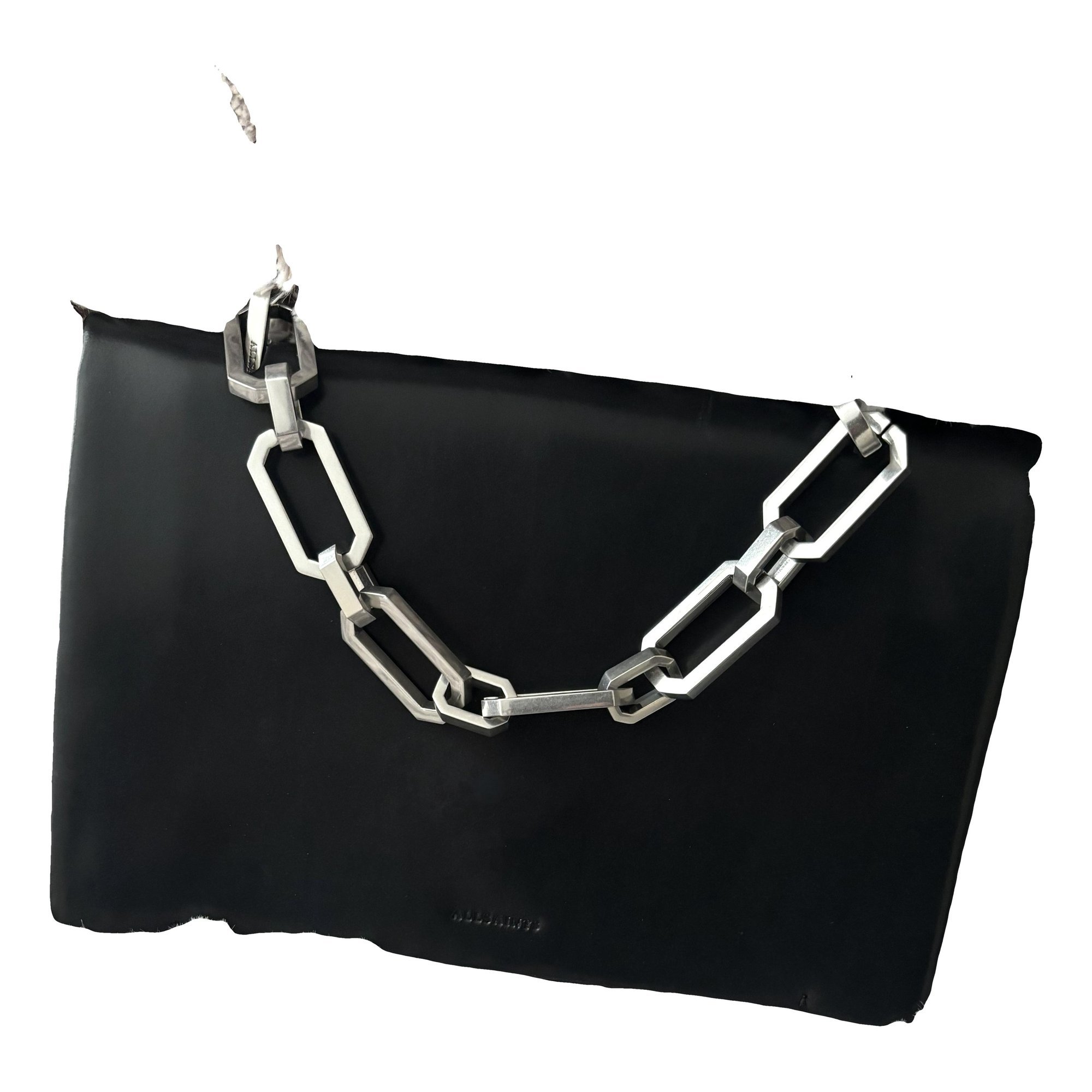 Leather clutch bag