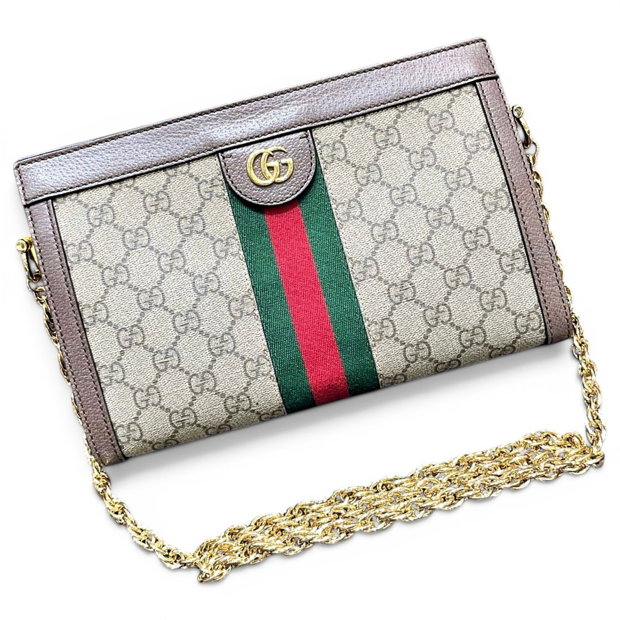 Ophidia Chain leather handbag