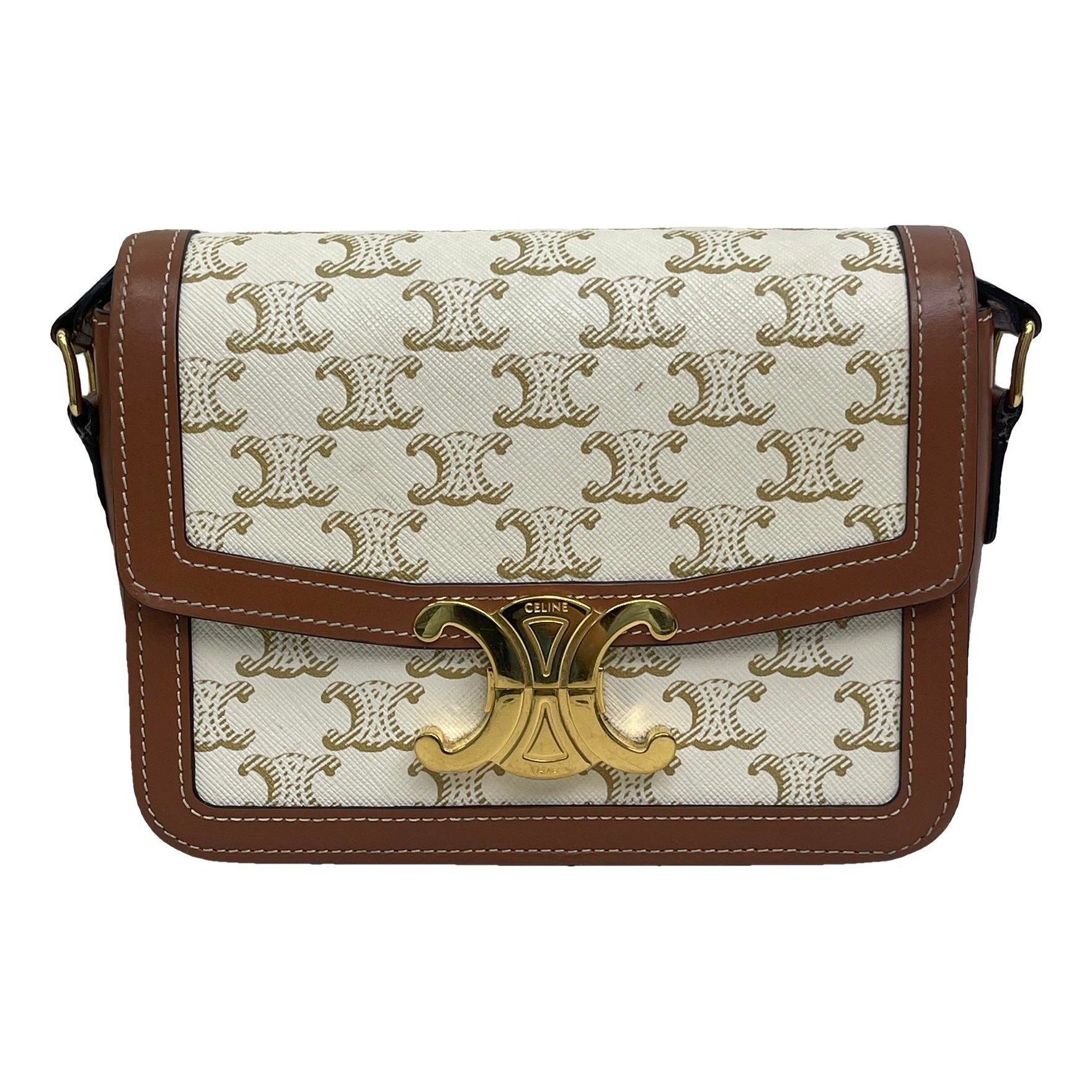 Triomphe leather handbag